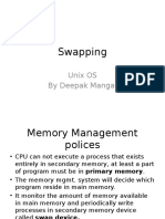 Swapping: Unix OS by Deepak Mangal