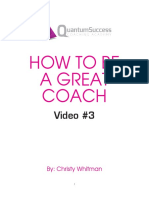 How to Coach Effectively