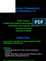 User Interface Frameworks: Twitter Bootstrap 3.0