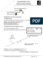 Modelisation Des Actions Mecaniques