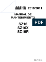 Yamaha SZ16R Manual de Mantenimiento