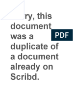 Sorry, This Document Was A Duplicate of A Document Already On Scribd
