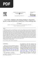 Use of Time Subsidence Data During Pumping to Characterize Specific Storage and Hydraulic Conductivity of Semi Confining Units 2003 Journal of Hydrolo