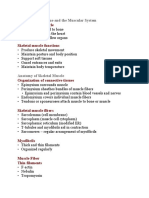 Skeletal Muscle Tissue and The Muscular System