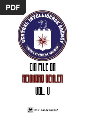Gehlen Reinhard Cia File Vol 5 Violence Unrest
