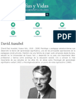 Biografia de David Ausubel