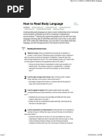 5 Ways to Read Body Language