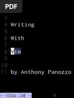 Vim For Writers