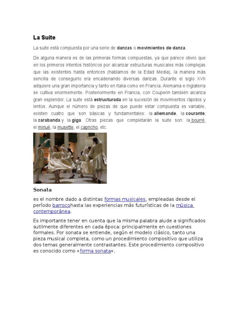 La Suite .. Musica PDF Sonata Sinfonía