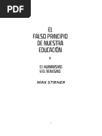 El Falso Principio de Nuestra Educacion