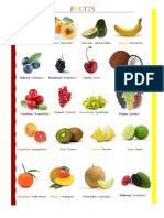 Fruits and Vegetables