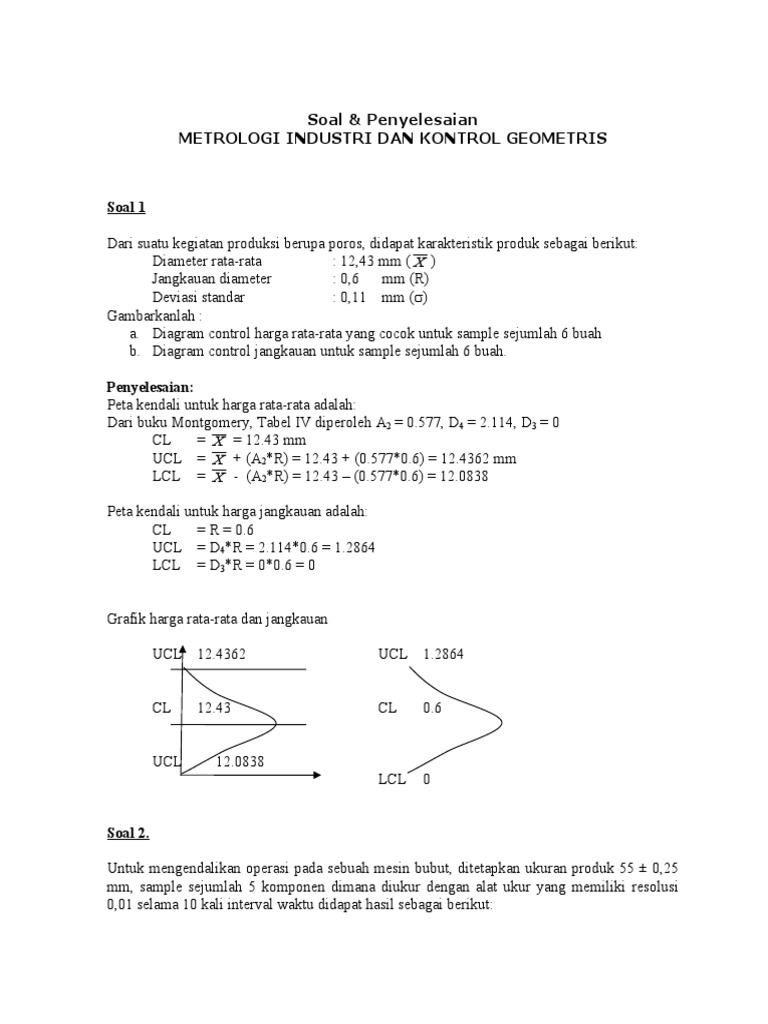 Metrologi Industri Dan Kontrol Geometris