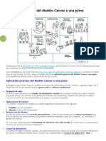 Aplicación Práctica Del Modelo Canvas A Una Pyme