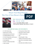 Senior Health Fair Flyer Mayor Harp