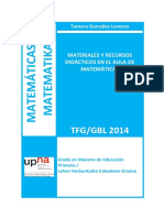 Materiales y Recursos Didácticos en El Aula de Matemáticas