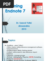 Endnote 7 Training