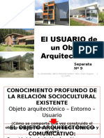 El usuario y el objeto arquitectónico