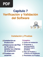 Capítulo 7 (2P) - Verificación y Validación del Software