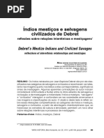 Índios mestiços e selvagens civilizados de Debret reflexões sobre relações interétnicas e mestiçagens
