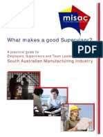 What Makes a Good Supervisor MSA