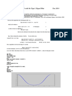 Scilab code for Type 1 Eigen FIR filter design