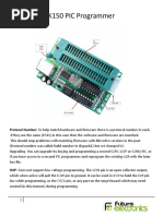 K150 PIC USB Programmer User and Troubleshooting Manual