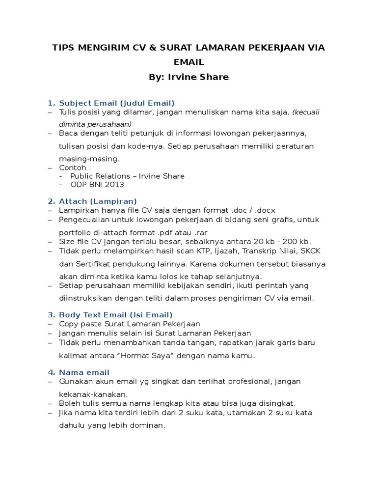 Download 50+ Contoh Surat Surat Lamaran Kerja Copy Paste Terbaru Gratis