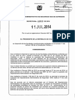 Decreto 1303 Del 11 de Julio de 2014