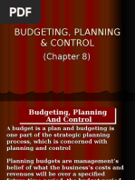 Chapter 8 - Budgeting, Planning Control