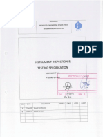 Ptg-Ins-sp-003, Instrument Inspection & Test Specification