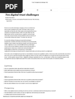 Trust - Ten Digital Trust Challenges - PWC