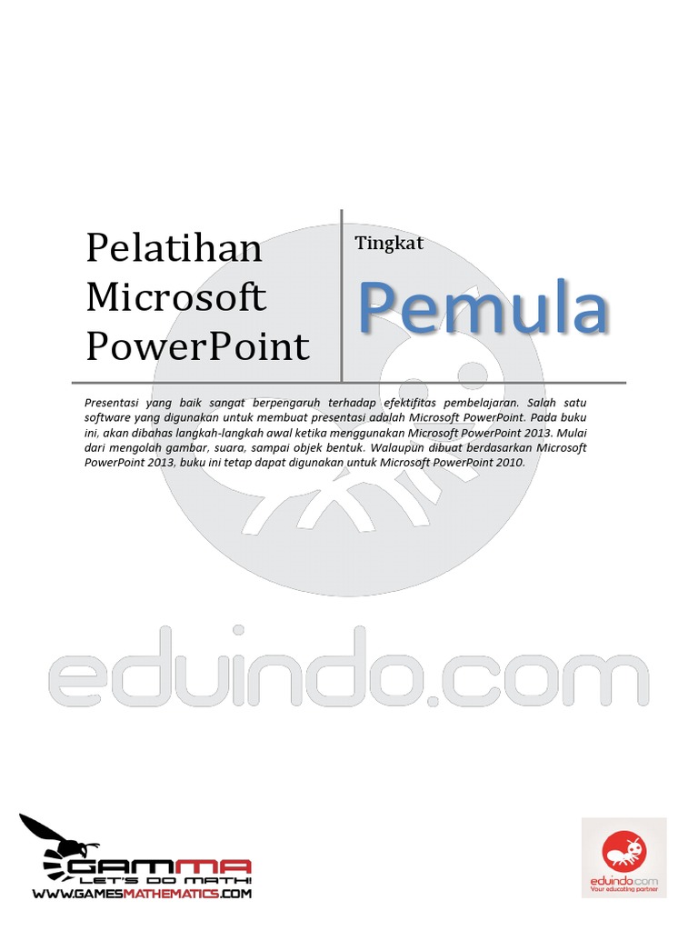 Modul PowerPoint 1 - Tingkat Pemula | PDF | Karier & Perkembangan | Bisnis