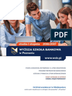 Informator 2016 - Studia I Stopnia - Wyższa Szkoła Bankowa W Poznaniu PDF