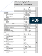 Pakistan Institute of Engineering & Applied Sciences Academic Calendar 2015-2016 - BS/MS Programs