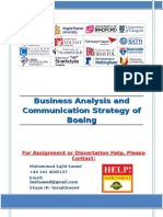 Business Analysis and Communication Strategy of Boeing