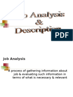 Job Analysis & description