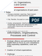 Information, Organizations, Processes and Control: Hierarchical Organizations of Past Years Today
