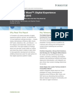 The Forrester Wave - Digital Experience Platforms, Q4 2015