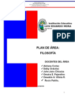 Plan de Área de Filosofía 2016.