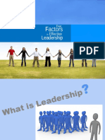 Four Factors of Effective Leadership