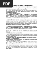 A Matemática Do Casamento