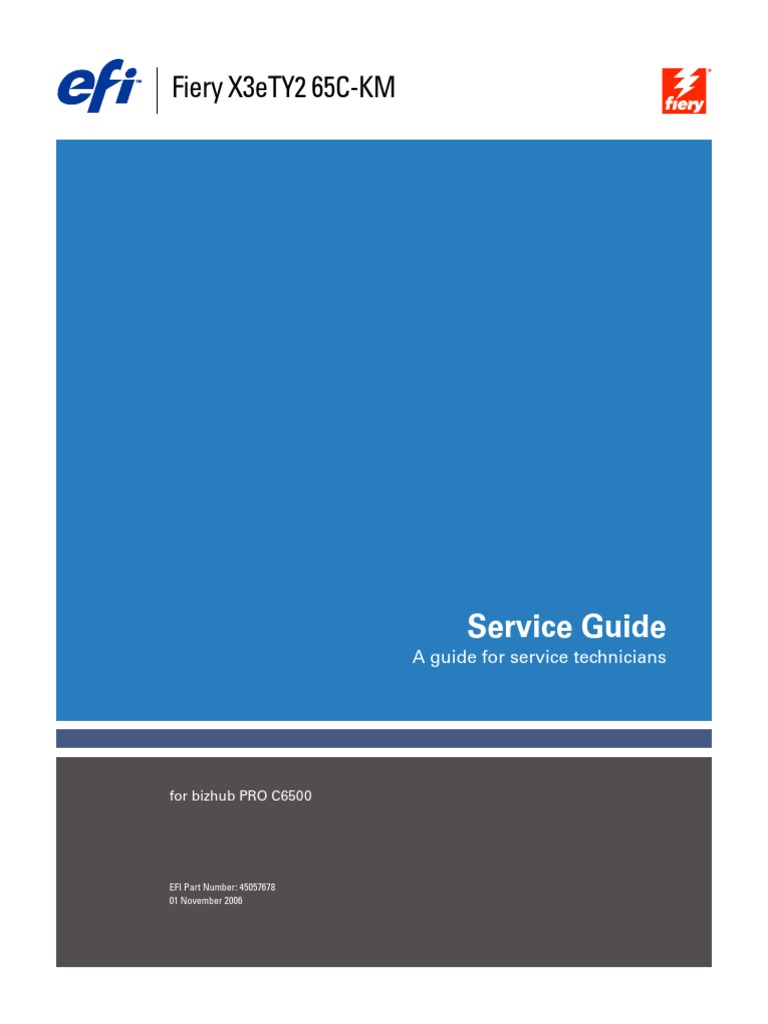 BizHub Pro C6500 Fiery X3eTY2 65C-KM Service Guide.pdf | Usb Flash