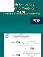 Revision Before Studying Routing in Manet