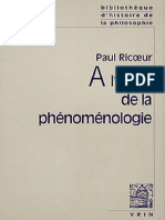 À L'école de La Phénoménologie - Paul Ricoeur - Vrin - Mars, 2004 PDF