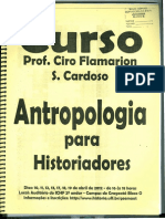 Ciro Flamarion - Antropologia e História