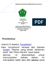 Efek Vitamin e Terhadap Sistem Reproduksi Wanita