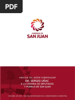 Discurso Uñac - Apertura de Sesiones Ordinarias