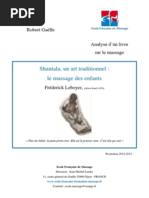 Analyse Livre Shantala Accouchement Massage