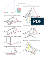 Intersecciones de Rectas en Diedrico