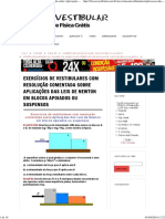 Exercícios de Vestibulares Com Resolução Comentada Sobre Aplicações Das Leis de Newton em Blocos Apoiados Ou Suspensos - Física e Vestibular